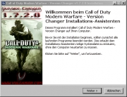 Call of Duty 4: Modern Warfare - Tool Ansicht -  CoD4 Version Changer