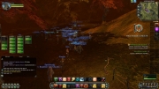 Rift - Zwei Raid Gruppen, die hier noch mitten in der Befreiung sind, Rotfärbung.
