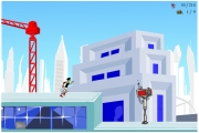 Mirror's Edge - Screen aus dem Flash-game.