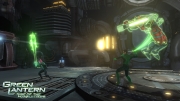 Green Lantern: Rise of the Manhunters - Screen aus der Konsolen Version.