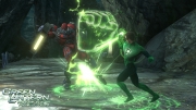 Green Lantern: Rise of the Manhunters: Screen aus der Konsolen Version.