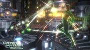 Green Lantern: Rise of the Manhunters - Screen aus der Konsolen Version.