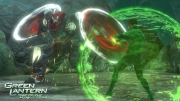 Green Lantern: Rise of the Manhunters - Screen aus der Konsolen Version.