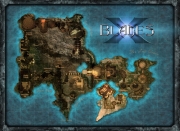 X-Blades - Übersichtskarte für das Actionspiel X-Blades