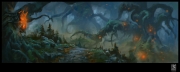 Firefall - Concept-Screenshot zeigt den dunklen Wald