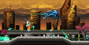 Halo: Out With a Whimper: Screenshot aus dem 2D Side-scroller Halo: Out With a Whimper