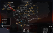 Euro Truck Simulator 2 - Screenshot der World Map