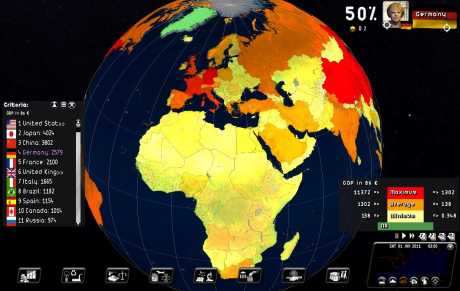 Politiksimulator 2: Rulers of Nations - Screen zum Spiel Politiksimulator 2: Rulers of Nations.