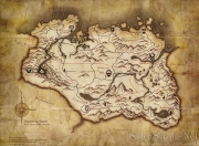 The Elder Scrolls V: Skyrim - Übersichtskarte der Skyrim-Welt