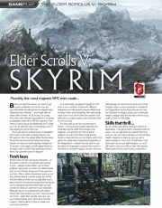The Elder Scrolls V: Skyrim - Testbericht-Scan aus dem Atomic Magazin