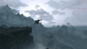 The Elder Scrolls V: Skyrim - Schöner Drachen Screenshot aus dem Rollenspiel.