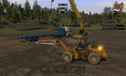 Holzfäller Simulator 2011: Screenshot von der Holzgewinnung und -verarbeitung