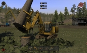 Holzfäller Simulator 2011: Screenshot von der Holzgewinnung und -verarbeitung