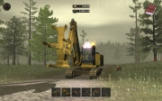 Holzfäller Simulator 2011: Screenshot von der Holzgewinnung und -verarbeitung