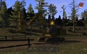 Holzfäller Simulator 2011: Screenshot von der Holzgewinnung und -verarbeitung
