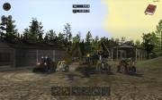 Holzfäller Simulator 2011: Screenshot von der Holzgewinnung und -verarbeitung