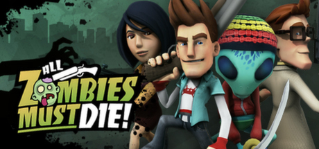 Logo for All Zombies Must Die!
