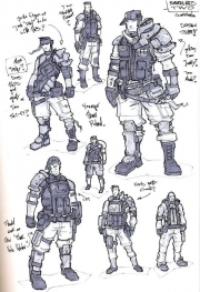 Borderlands 2 - Hier eine Konzeptzeichnung von  Axton, der Commando Klasse.