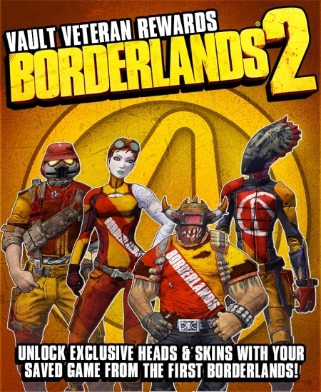 Borderlands 2 - Exklusive Heads and Skins für Borderlands Savegames.