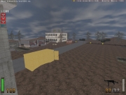 Return to Castle Wolfenstein - Gelände und Gebäude vor der Militärbasis.