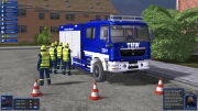 THW-Simulator 2012: Screenshot aus der Hilfswerk-Simulation