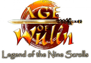 Logo for Age of Wulin: Legend of the Nine Scrolls