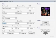 War Rock - Ansicht - Optionen des Avatar Tools