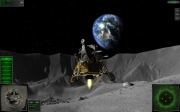 Lunar Flight: Screenshot aus dem Mondlandefährensimulator