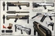 Deus Ex: Human Revolution - Waffen-Artwork aus dem Ego-Shooter