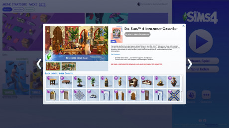 Die Sims 4 - Innenhof-Oase - Ingame Screenshots