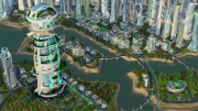 SimCity: Cities of Tomorrow - Screen zum Addon der Simulation.