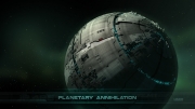 Planetary Annihilation: Screen zum Echtzeitstrategie Titel.