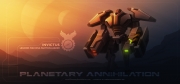 Planetary Annihilation: Screen zum Echtzeitstrategie Titel.