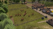 Banished - Screen zum Aufbau-Strategie Titel.