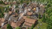 Banished: Screen zum Aufbau-Strategie Titel.