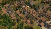 Banished: Screen zum Aufbau-Strategie Titel.