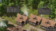 Banished: Screen zum Aufbau-Strategie Titel.