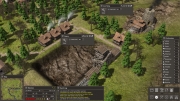 Banished: Screen zum Aufbau-Strategie Titel.