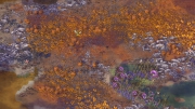 Unclaimed World: Screen zur Strategie Simulation.