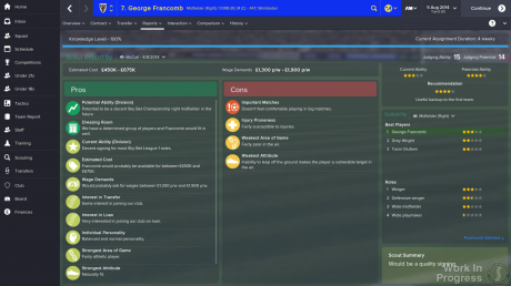 Football Manager 2015: Screen zum Spiel Football Manager 2015.