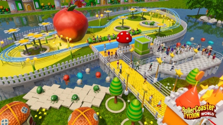 RollerCoaster Tycoon World - Whimsy Theme and Holiday Decorations