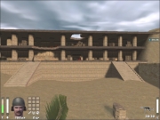 Wolfenstein: Enemy Territory - große Hauptgebäudeansicht, in diesem befinden sich auch Medic und Armmo Station.