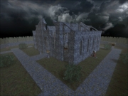 Wolfenstein: Enemy Territory - Screen aus der CTF Map Necrology aus der Final Version.