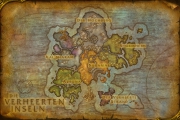 World of Warcraft: Legion - Karte zum neuen Gebiet Die Verheerten Inseln.