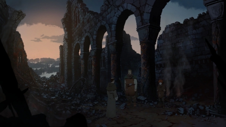 Die Säulen der Erde - Screenshot zum Titel.