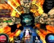 Pyroblazer: Screenshots des Futuristic Combat Racing Game.