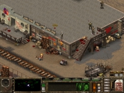 Fallout Tactics: Brotherhood of Steel: Screen zum post-apokalyptischen Strategie Titel.
