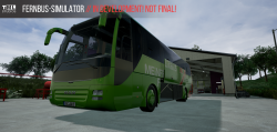 Fernbus-Simulator: Screen zum Spiel.