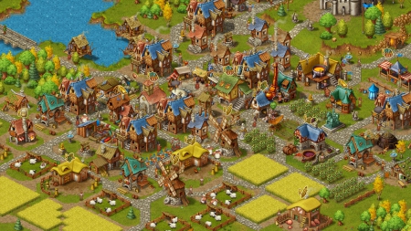 Townsmen - Screen zum Spiel.