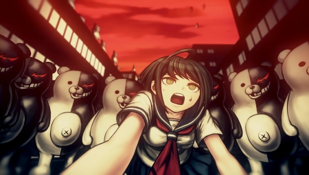 Danganronpa Another Episode: Ultra Despair Girls - Screenshot zum Titel.